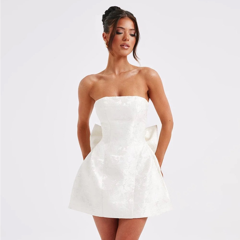 Babyboo Elenora Mini Dress Ivory Medium